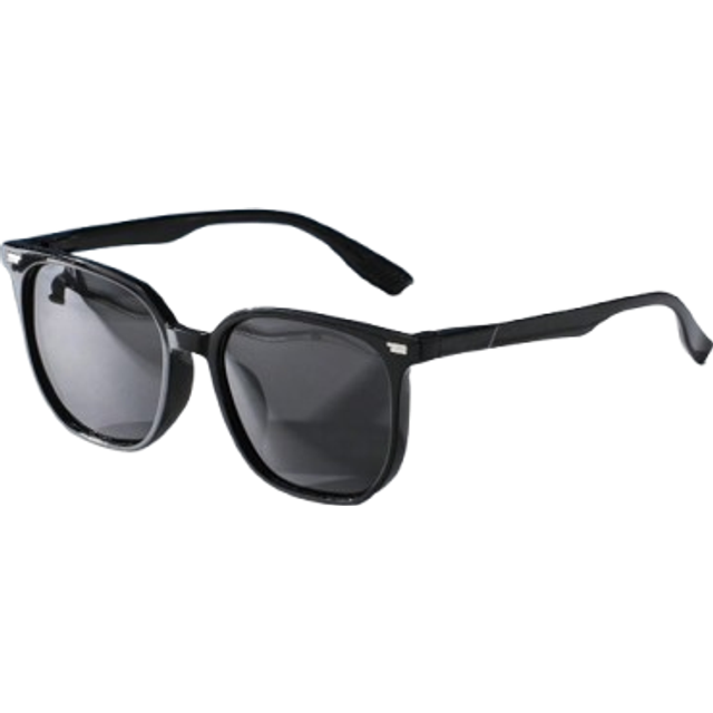 SHEIN Polarized Sunglasses, Unisex Retro Square Black Fashion Eyewear, Classic Style For Outdoor Sport, Cycling, Travel, Beach, Driving, Fishing, Summer UV