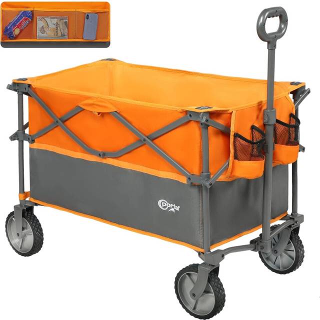 PORTAL XL Deeper Festival Trolley on Wheels 228L Larger Capacity Folding Camping Garden Beach Trolley Heavy Duty Pull along Cart Collapsible Wagon