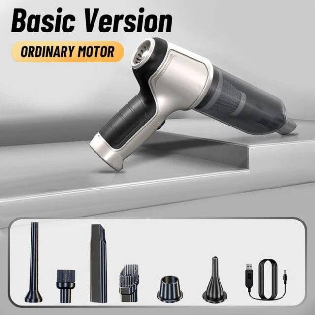 New 95000PA Portable Car Vacuum Cleaner Brushless Powerful Handheld Cleaning Car Accessories Cordless Vacuum Cleaner Car Home Appliances basic white