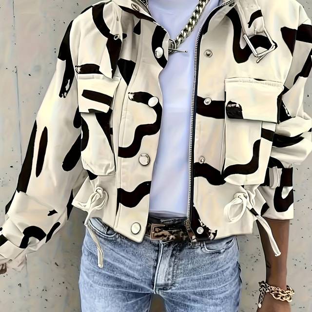 TEMU Plus Size Women's Spring And Autumn Fashion Casual Elegant Coat