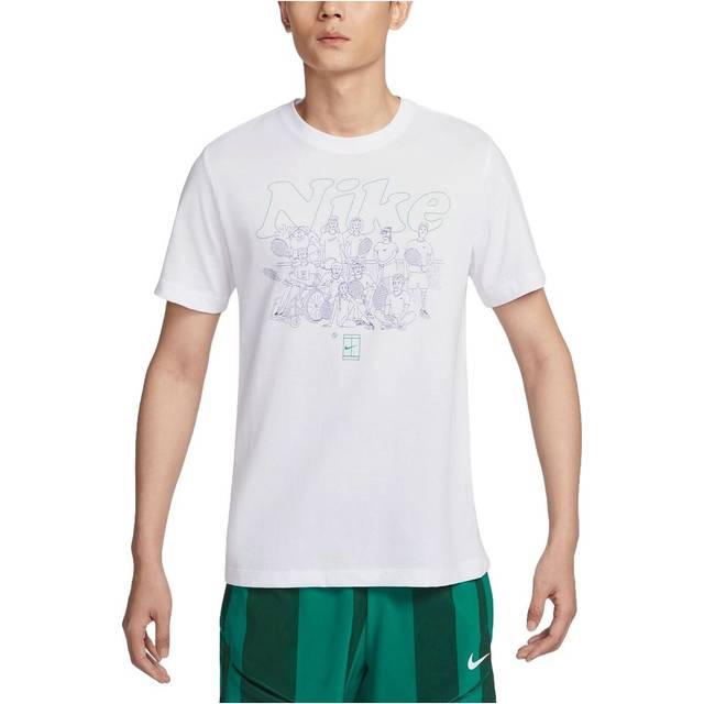 NikeCourt Dri-FIT Tennis T-shirt Asia Sizing 'White' FV8433-100 - XXL