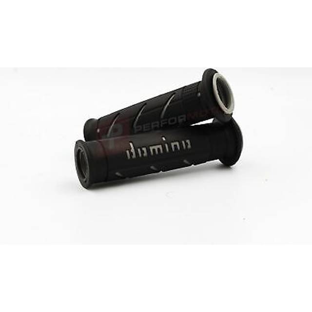 Domino black and grey xm2 super soft handlebar grips to fit road bikes