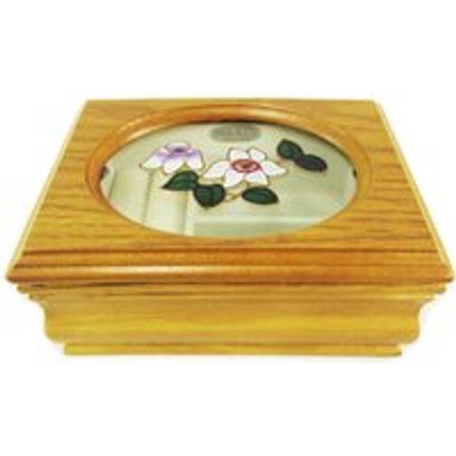 Les Trésors De Lily [L3163] - Wooden Jewelery Box 'Janet' Brown - 14x10x6. 5cm brown
