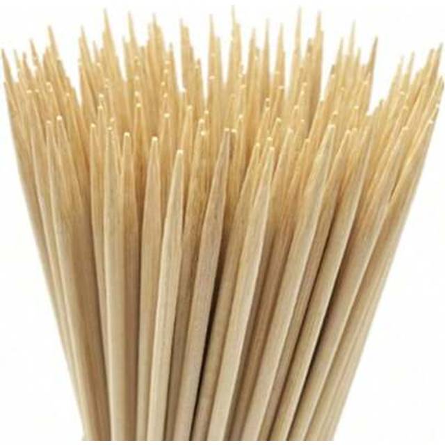 SHEIN 50pcs Bamboo Skewers For Wooden Stick, Bbq, Appetizers, Fruits, Cocktails, Grilled Meat, Chocolate Fountain, Kitchen, Diy, Party