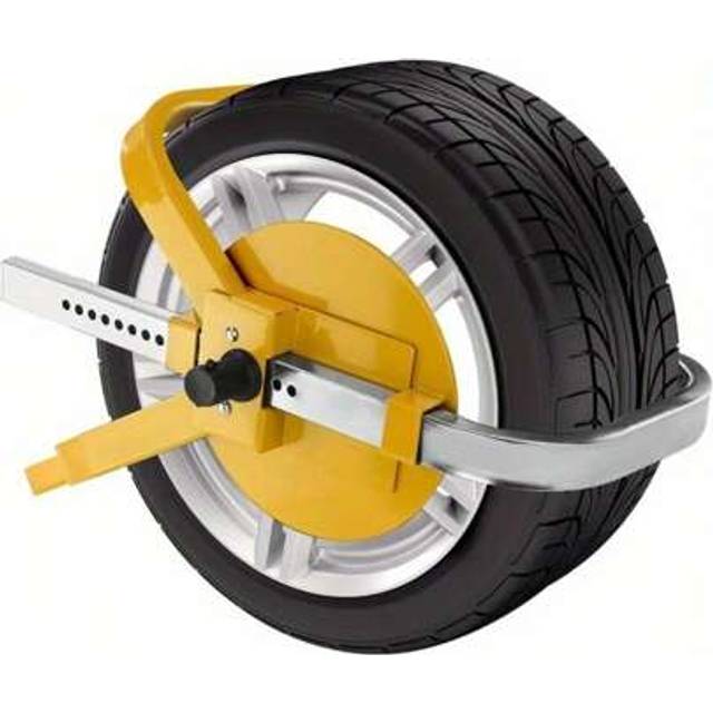 SHEIN Wheel Clamp Wheel Lock Trailer Lock Extendable Heavy Duty 19&#34; - 23&#34; Steel Car Van Safety Anti Theft Deterrent For Caravan Trailer Cars Small Wheel Wit