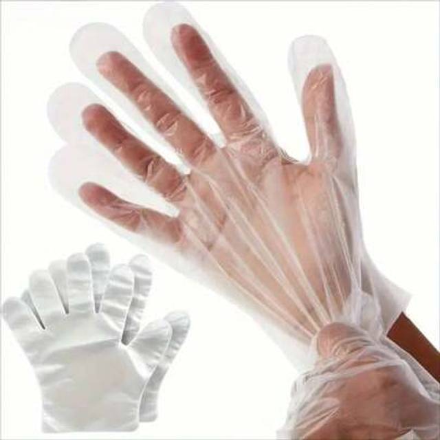 SHEIN 300pcs Transparent Plastic Disposable Gloves Lead-Free, Sanitary, Suitable For Cooking, Cleaning, Outdoor, Bathroom And Kitchen Use, Household Cleanin