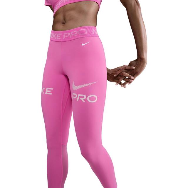 Nike Training Pro Leggings - Pink - Womens - S