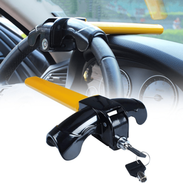 SHEIN Heavy Duty Steering Wheel Lock Anti Theft Rotary Security Safe Van Car Universal
