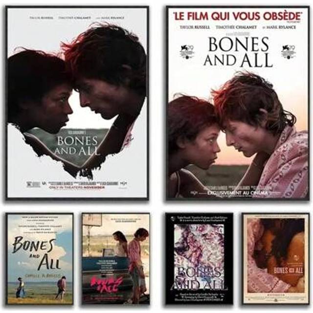 SHEIN 1pc Wall Arts Posters Frameless Pop 2022 New Movie Bones And All Film Poster HD Art Sticky Wall Waterproof Home Living Room Bedroom Bar Aesthetic Deco