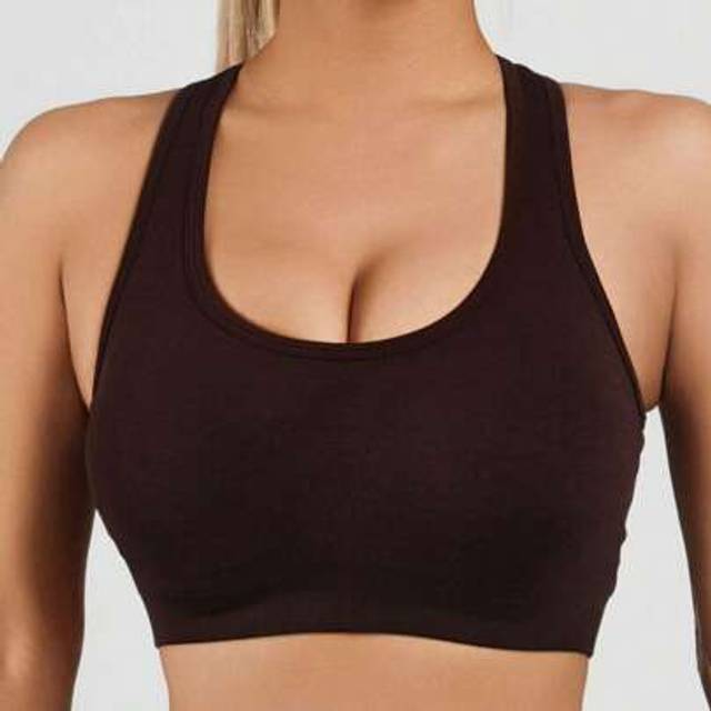 SHEIN Women Sports Bras High Support Seamless Push Up Tank Gym Top Racerback Sport Bra Women Yoga Running Workout Gym Top Intimates Underwear