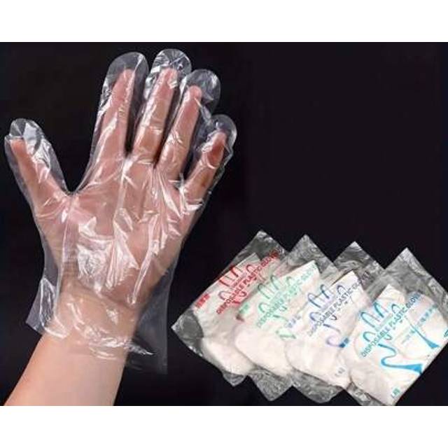 SHEIN 100 Pcs Plastic Disposable Gloves For Cooking, Meal Prep, BBQ, Cleaning - Food Safe, Multi-Purpose, Gloves