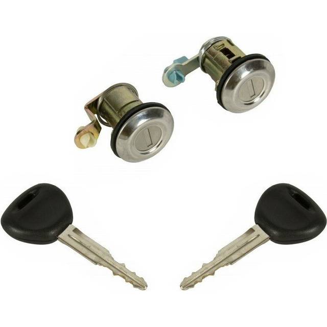 Set 2 door lock cylinder front left right for mitsubishi pajero 82-95 with 2 key