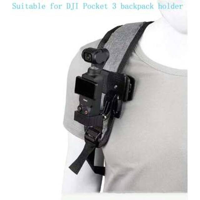 SHEIN Backpack Clip Holder Suitable For DJI Osmo Pocket 3, Backpack Mounted First-Person Perspective Accessories For DJI Osmo Pocket 3, With Extension Adapt
