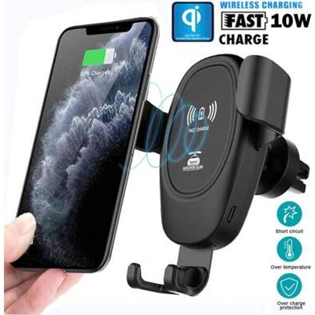 SHEIN Wireless Car Charger Mount Phone Holder Automatic Clamping Fast Charging 10W UK,Car Accessories,Phone Holder,Phone Accessaries,Car Phone Holder