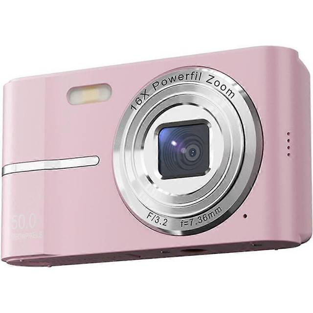 (As show, One size) 2.4 Inch Retro Digital Camera 4K HD Small Portable CMOS Mini Camera 50MP 16x Zoom Video Recorder Camera