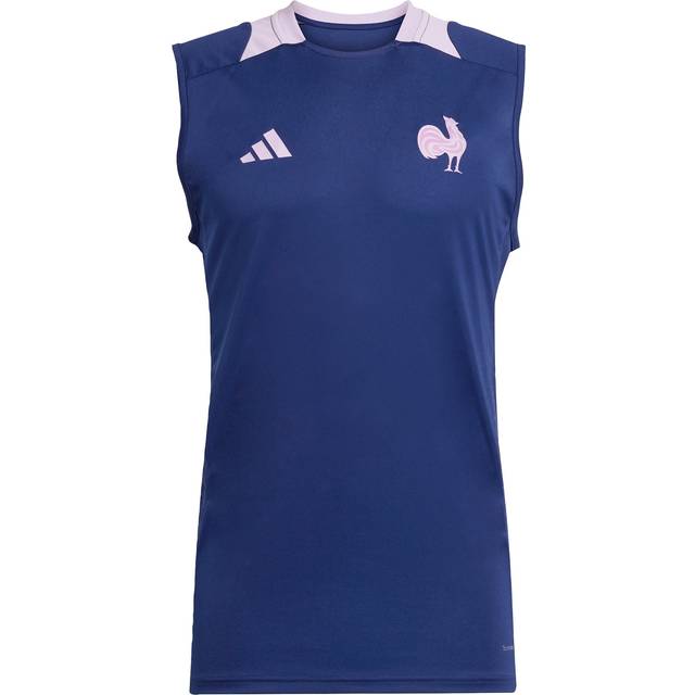 Adidas france rugby training singlet mens vest jersey top ffr