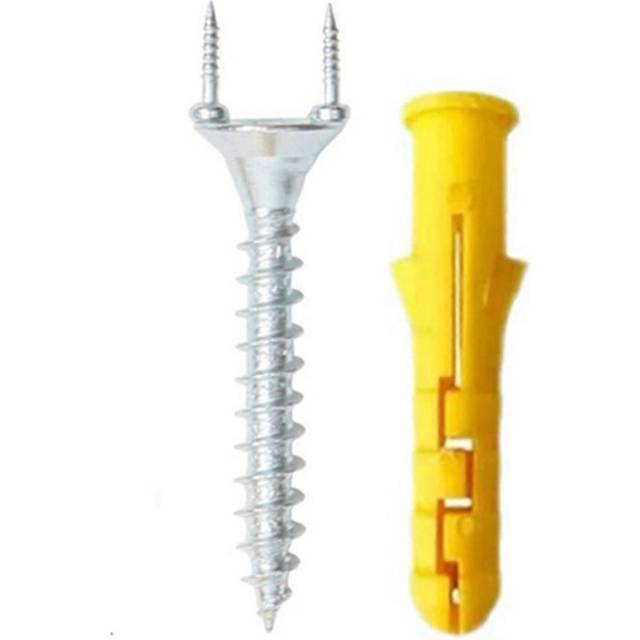 (As show, One size) 50PCS Seamless Nails Double-Headed Screw Solid Wood Baseboard Seamless Nails Foot Line Special Nails Security Screws