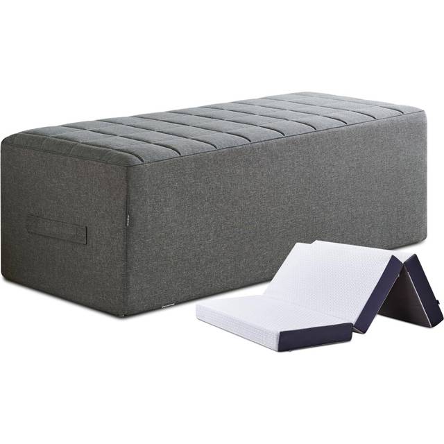 Inofia Folding Mattress Cover, Foldable Mattress Storage Bag, Sofa Bed Cover,Durable Carry Case Fits for 15cm Double Tri Folding Mattress,Washable