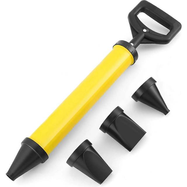 (As show, One size) Cement Caulking Gun,Cement Caulking Pump, Mortar Pointing with 4 Nozzle Grouting Gun Sprayer Applicator Tool for Cement Lime
