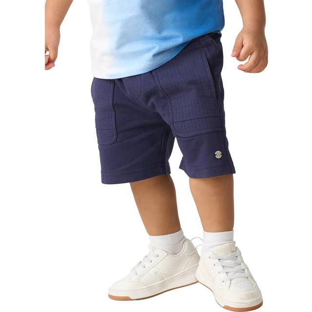 Baby Boy Navy Bermuda Shorts | Angel & Rocket / 6-9 mths - Blue