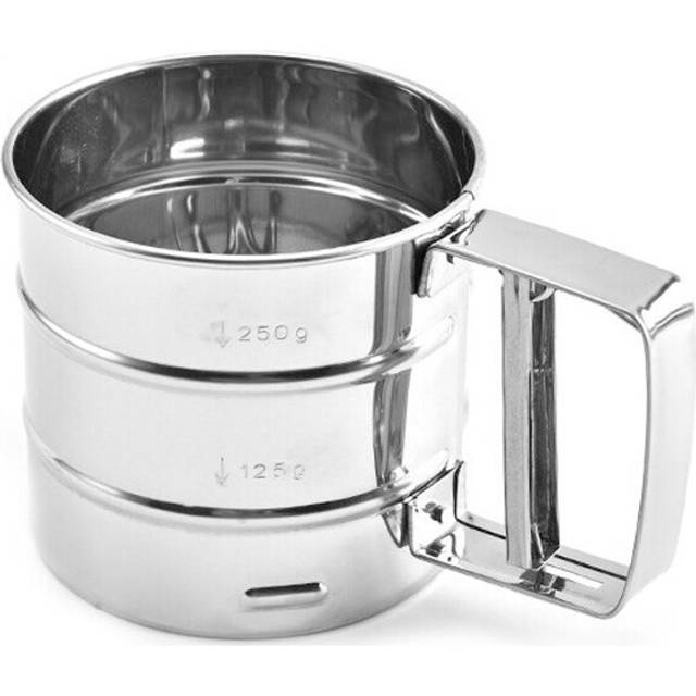 Stainless Steel Flour Sifter Fine Mesh Powder Flour Sieve Icing Sugar Manual Sieve Cup Kitchen Gadget Baking Pastry Tools Gadget