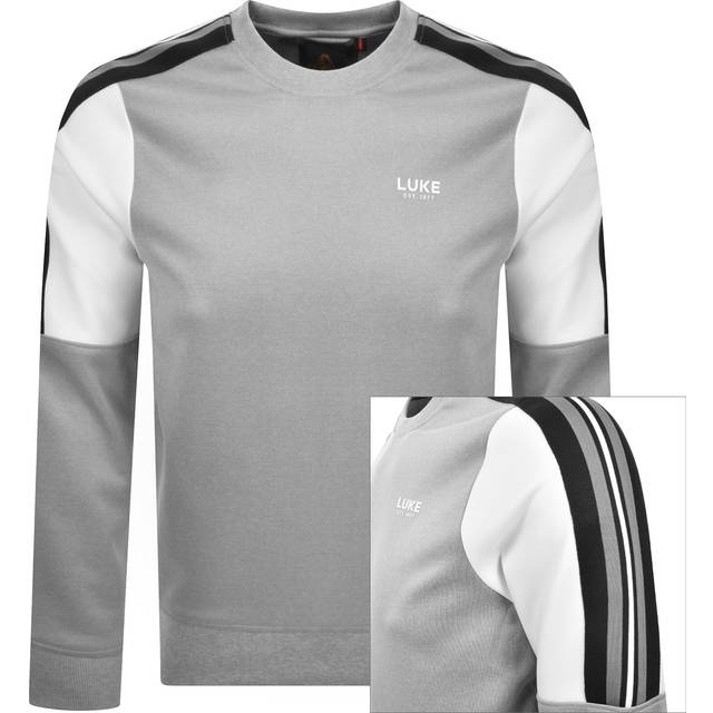 Daintree Colour Block Sweat - Mid Grey - XL