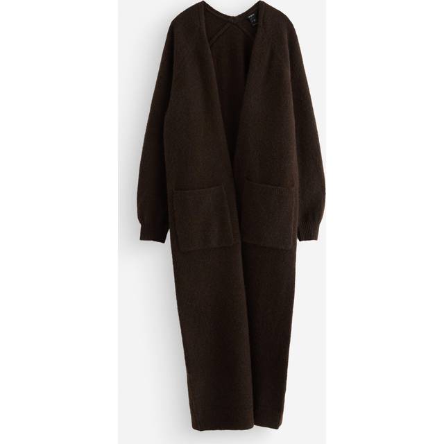 Stickad lång cardigan