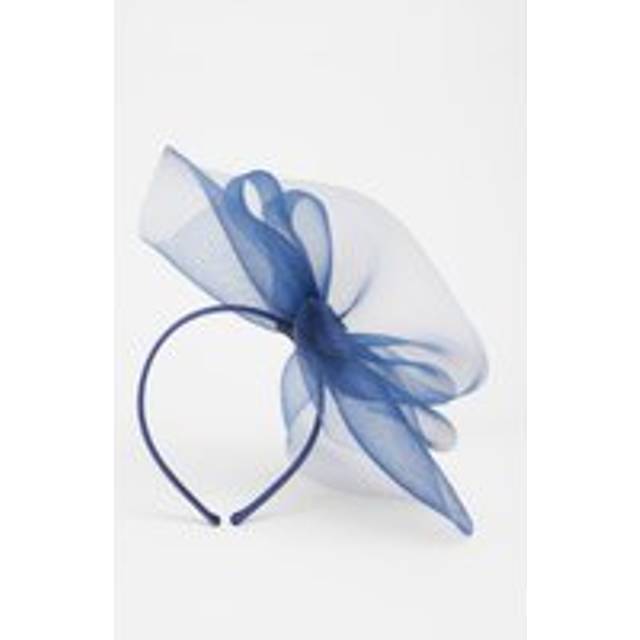 Navy Bow Headband Fascinator - One Size