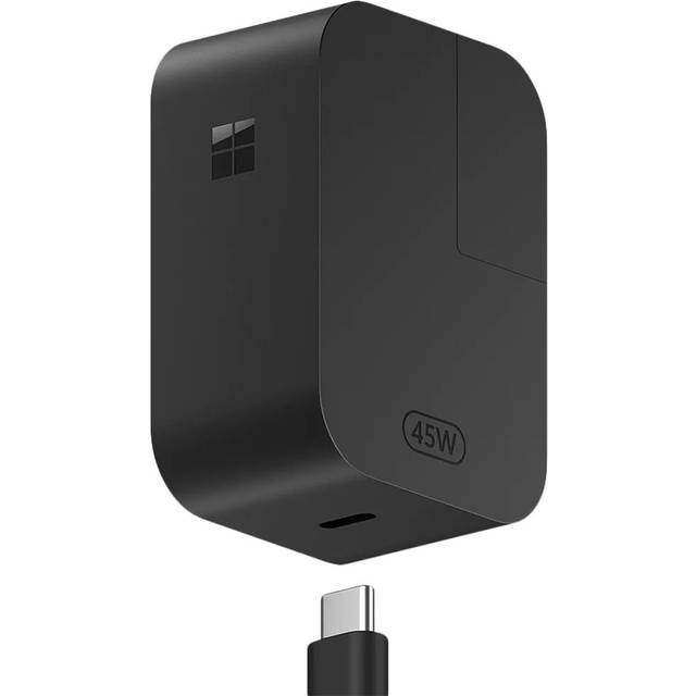 MICROSOFT Surface 45 W USB Type-C Charger - 1.8 m, Black