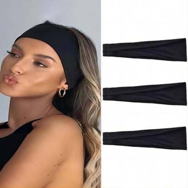 SHEIN 1 Pc Solid Color Sports Yoga Headband, Sweat-Absorbing (For Schools, Halloween, Christmas)