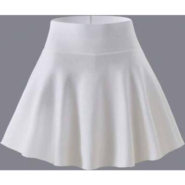 SHEIN Girls Sports Skirt Shorts, White, Fashionable Minimalist Style, Suitable For Running, Workout, Tennis, Yoga, Spring/Summer