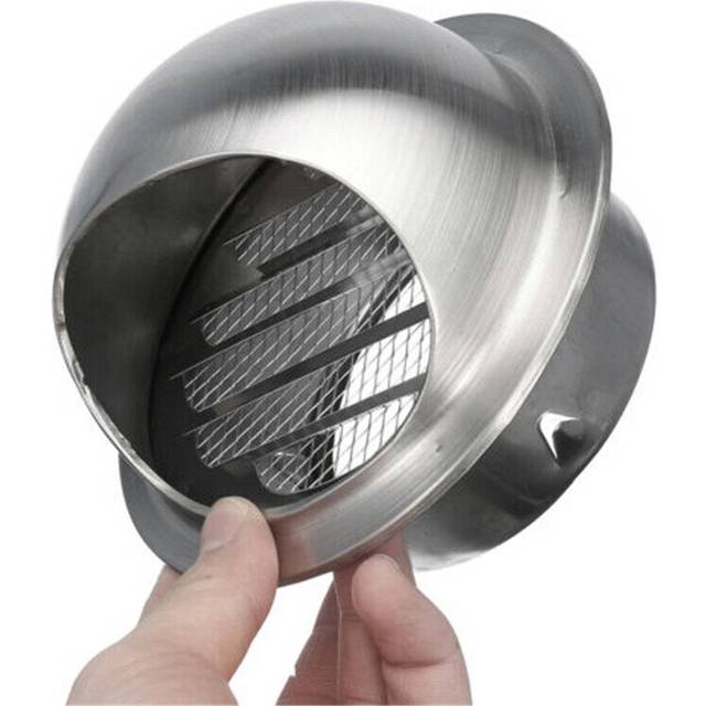 Stainless Steel Wall Ceiling Air Vent Ducting Ventilation Exhaust Grille Cover Outlet Heating Cooling Vents Cap Waterproof