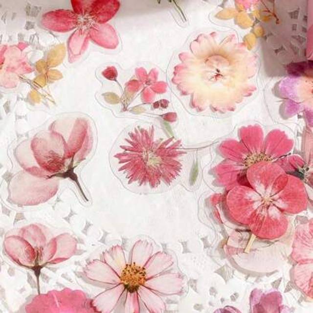 SHEIN 50 Sheets 2.44in*1.77in Floral Pattern Retro Multifunctional Graffiti Stickers, Suitable For DIY Crafts, Decoration, Scrapbooking Back To School, Offi