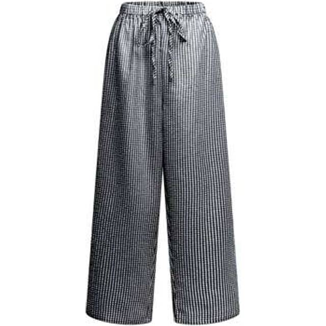 SHEIN Fall Women 2025 New Arrival | Festival Rave | Striped Pants , Bohemian Beach Vacation Wide Leg Trousers, Women&#39;s Autumn 2025 Casual Chic Wardrobe Esse