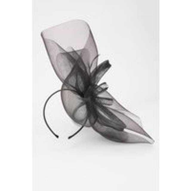 Black Embellished Headband Fascinator - One Size