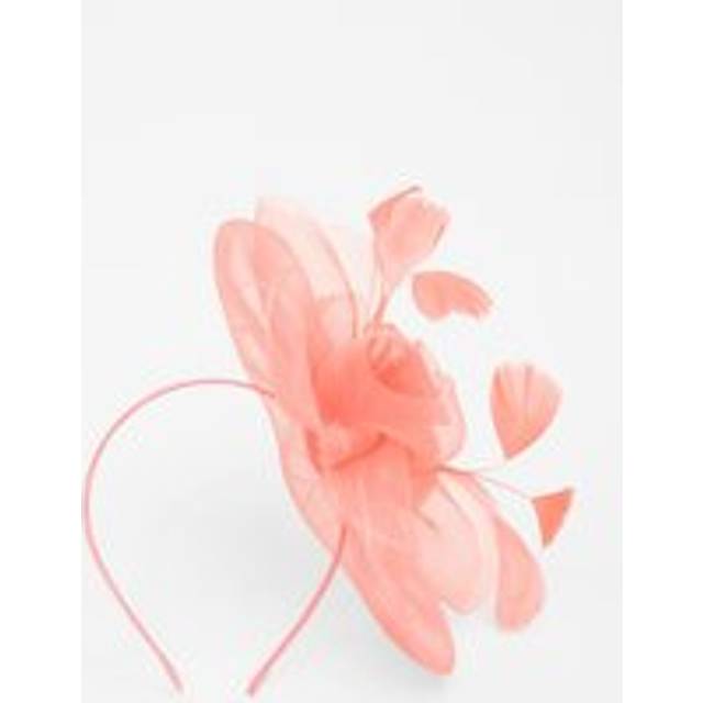 Womens Coral Spiral Headband Fascinator - Orange - One Size