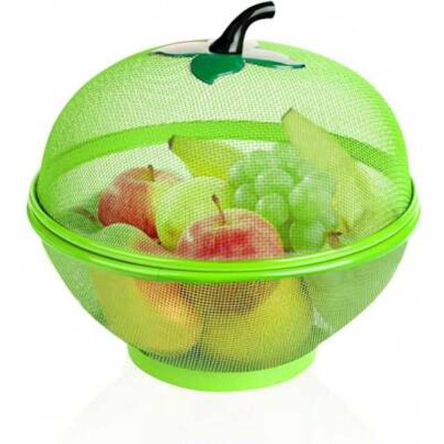 SHEIN Trintion Fruits Bowl Basket Apple Shape Mesh With Lid Tabletop Vegetable Holder Keep Unwanted Pets & Insects Out Kitchen Dishwashing Drain Basket