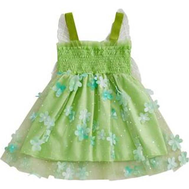 SHEIN Baby Kids Girls Slip Dress, Sleeveless Butterfly Flowers Summer A-Line Dress Tulle Princess Dress