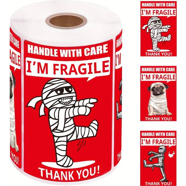 TEMU 500 Labels Stickers | Moving/transportation/fragile/business Stickers, Dog|| Stickers For And Easier Identification Of Your Items