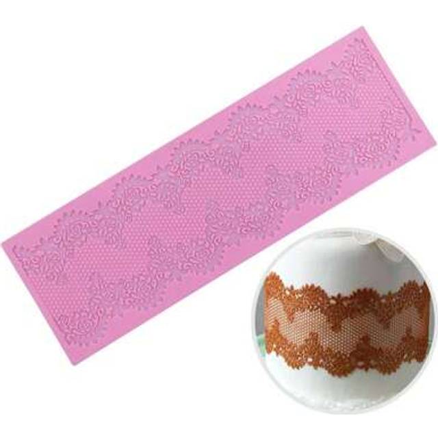 SHEIN 1pc Baking Supplies Sweet Lace Mat Silicone Mold For Cake Decorating Floral Lace