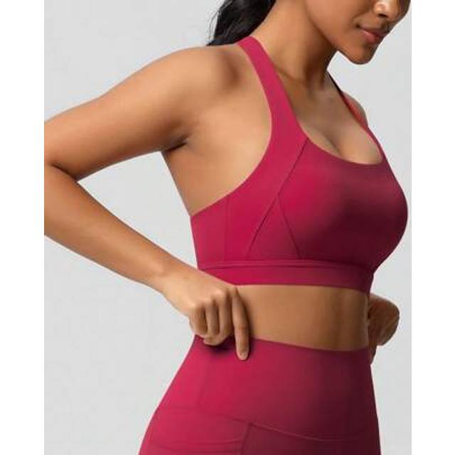 SHEIN High Impact Sports Bras For Women,Racerback Running Bra Workout Crop Tank Tops Longline Sports Bra Push Up