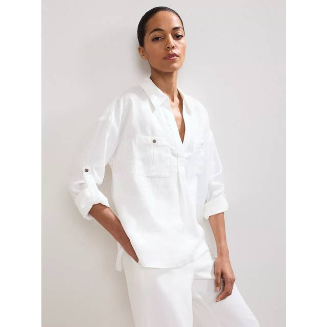 Phase Eight Arla Linen Collar Shirt