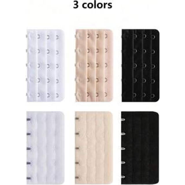 SHEIN 6pcs Plus 5-HookBra Extension Buckle, Bra Extender Hook, Underwear Accessory