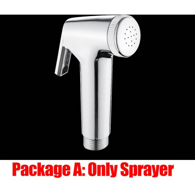 (Sprayer) ABS Hand Held Bidet Spray Toilet Attachment Diaper Sprayer Hose Holder Bathroom