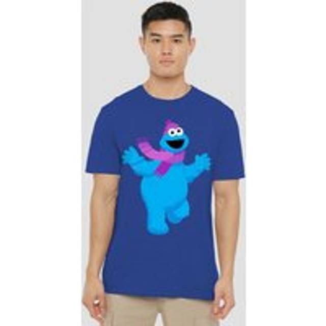 Sesame Street Furry Friends Forever! Cookie Monster T-Shirt, Royal - L