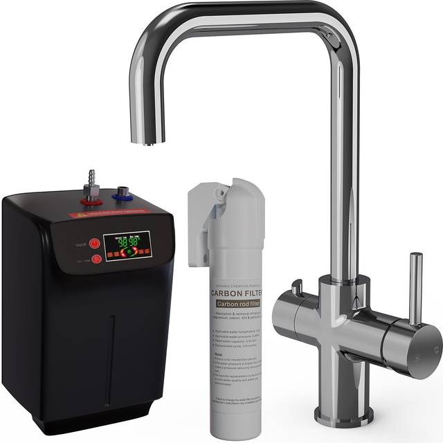 Liquida ebt311ch 3 in 1 chrome kitchen instant boiling hot water tap