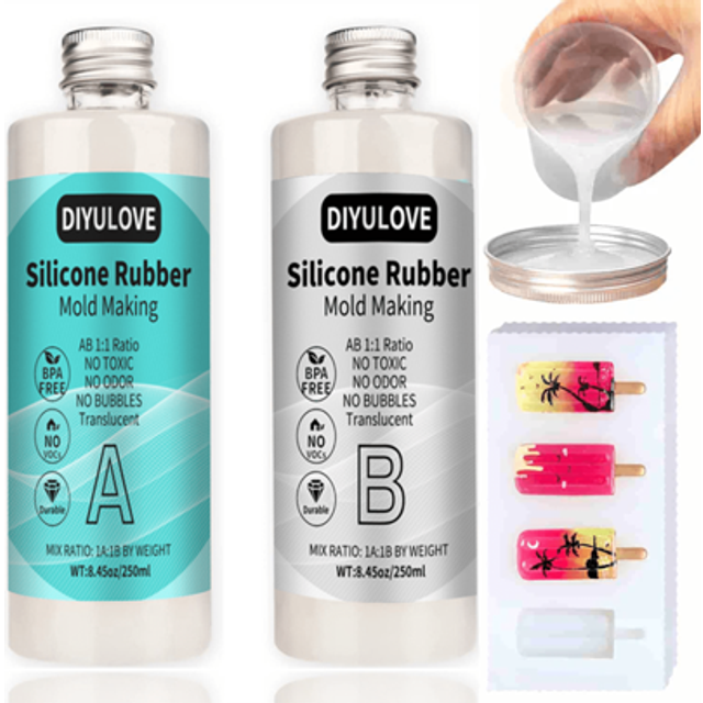 SHEIN Silicone Rubber Mold Making Translucent Liquid