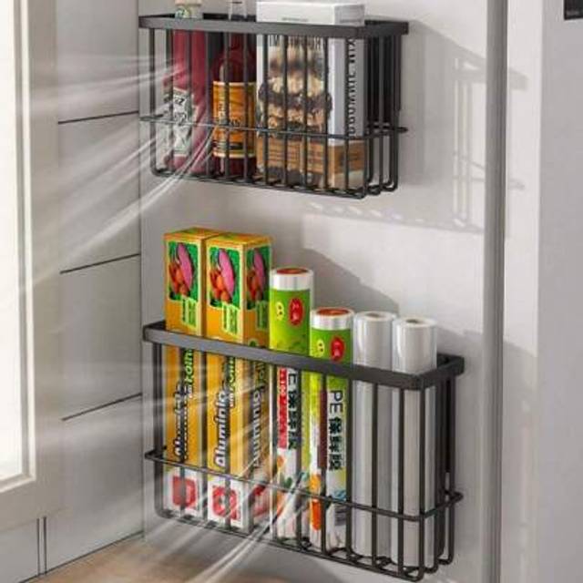 SHEIN Over The Door Pantry Organizer, Pantry Organization And Storage,  Deep Baskets Hanging Heavy-Duty Metal, Wall Spice Rack Seasoning Shelves For Home &