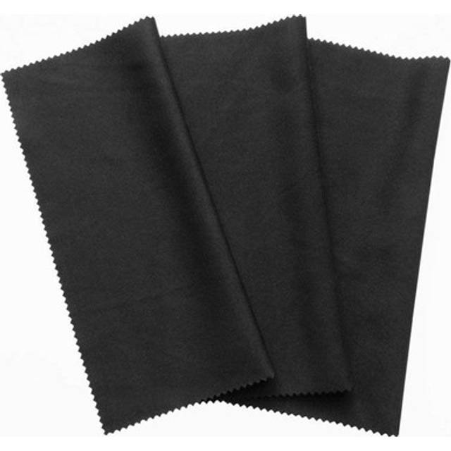 3x microfiber cleaning cloth 20x19cm, black cleaning cloths, touchscreen,1019