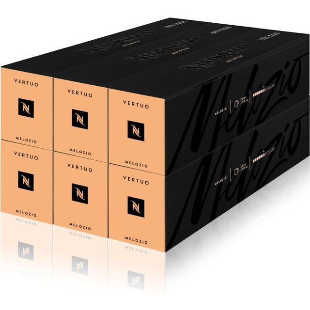 Nespresso Vertuo Coffee Pods, Pack of 60 Melozio Capsules for Nespresso Machines. Make Espressos, Cappuccino and Lattes at home. Made with Latin